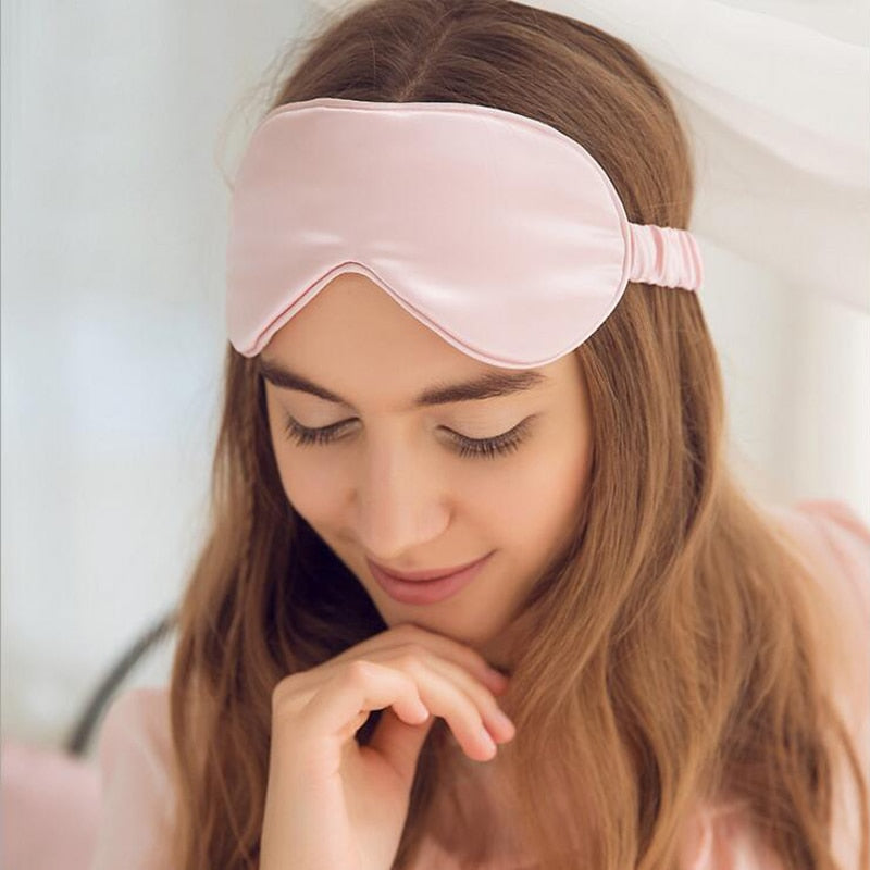 Silk Sleep Mask — 19 Momme Mulberry Silk, Soft and Breathable
