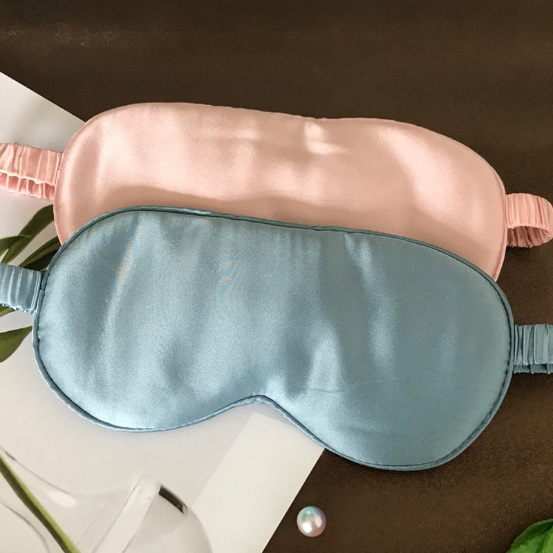 Silk Sleep Mask — 19 Momme Mulberry Silk, Soft and Breathable