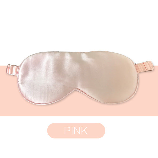 Silk Sleep Mask — 19 Momme Mulberry Silk, Soft and Breathable