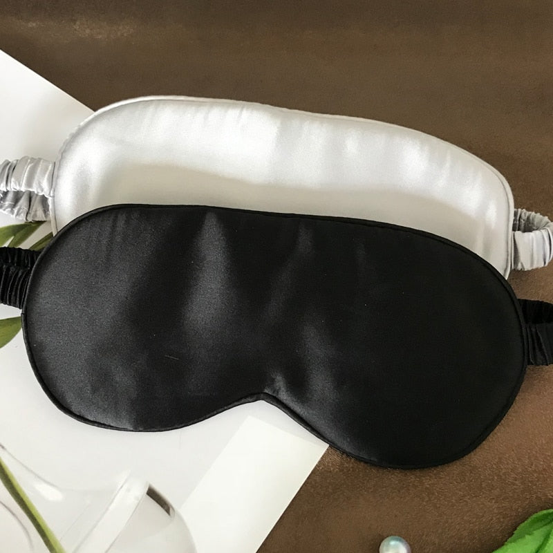 Silk Sleep Mask — 19 Momme Mulberry Silk, Soft and Breathable
